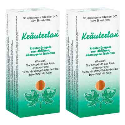 Kräuterlax Kräuter-Dragees zum Abführen 2x30 stk von Dr. Theiss Naturwaren GmbH PZN 08104805