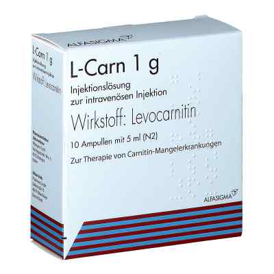 L-carn 1 g Injektionslösung 10X5 ml von ALFASIGMA S.p.A. PZN 09633333