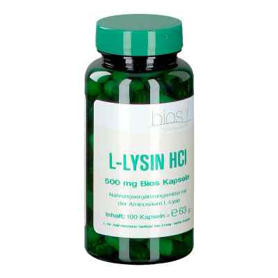 L-lysin Hcl 500 mg Bios Kapseln 100 stk von Bios Medical Services PZN 04802417