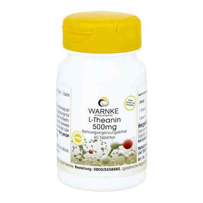 L-Theanin 500 mg Tabletten 60 stk von Warnke Vitalstoffe GmbH PZN 12408574