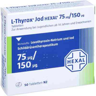 L-Thyrox Jod HEXAL 75μg/150μg 50 stk von Hexal AG PZN 04116030