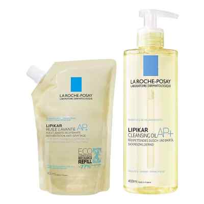 La Roche Posay Dusch- und Badeöl + Nachfüllpack 1 Pck von L'Oreal Deutschland GmbH PZN 08102585