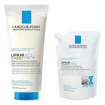 La Roche Posay Lipikar Syndet Ap+ Duschgel+Nachfüllpack 1 Pck von L'Oreal Deutschland GmbH PZN 08102587