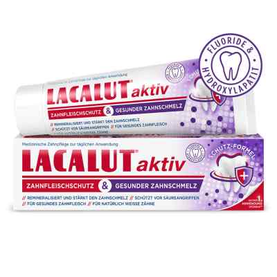 Lacalut Aktiv Zahnfleischschutz & Ges.zahnschmelz 75 ml von Dr. Theiss Naturwaren GmbH PZN 17668707