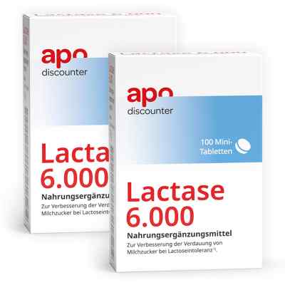 Lactase 6000 im Klickspender von apodiscounter 2x100 stk von apo.com Group GmbH PZN 08102906