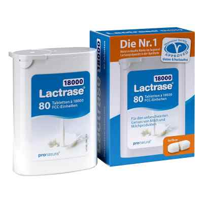 Lactrase 18.000 Fcc Tabletten im Spender 80 stk von Pro Natura Gesellschaft für gesunde Ernährung mbH PZN 11165974
