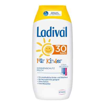 Ladival Kinder Sonnenmilch ohne Octocrylen LSF 30 200 ml von STADA Consumer Health Deutschlan PZN 03376645