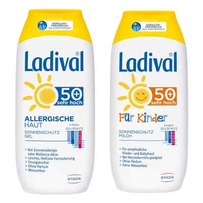 Ladival Sonnenschutz Familien-Paket LSF 50+  2x200 ml von STADA Consumer Health Deutschlan PZN 08100918