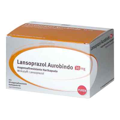 Lansoprazol Aurobindo 30mg 98 stk von PUREN Pharma GmbH & Co. KG PZN 10945084