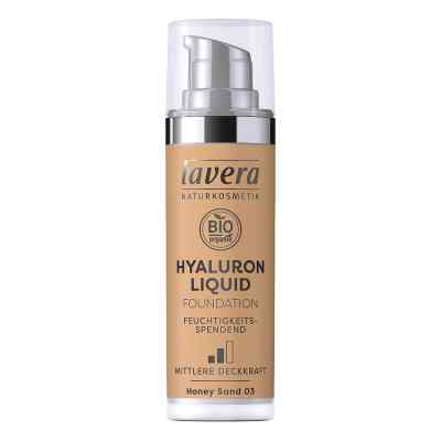 Lavera Hyaluron Liquid Foundation 03 Honey sand 30 ml von LAVERANA GMBH & Co. KG PZN 15816782