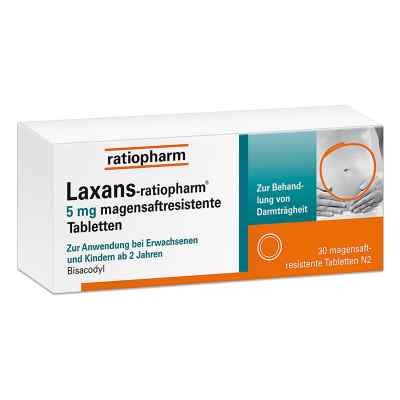 Laxans-ratiopharm 5 Mg Magensaftres.tabletten 30 stk von ratiopharm GmbH PZN 18214718