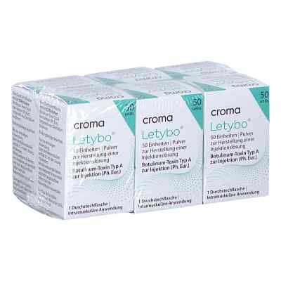 Letybo 50 Einheiten Pulver Z.herst.e.injekt.-lsg. 6 stk von Croma-Pharma GmbH PZN 17930217