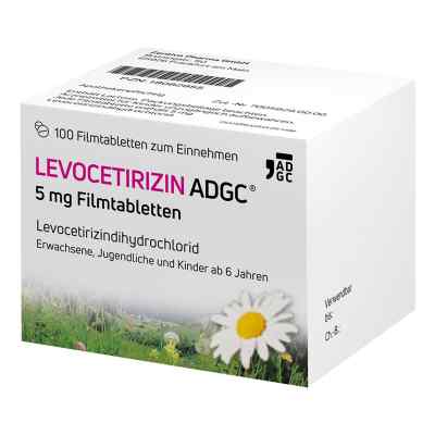 Levocetirizin ADGC 5 mg Filmtabletten 100 stk von Zentiva Pharma GmbH PZN 18082955