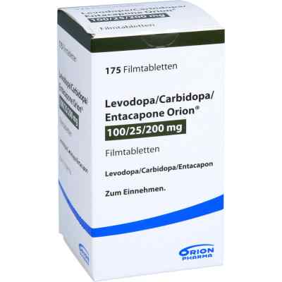 Levodopa/Carbidopa/Entacapone 100mg/25mg/200mg 175 stk von ORION Pharma GmbH PZN 10018308