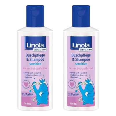 Linola Baby & Kind Duschpflege & Shampoo Sensitive 2x200 ml von Dr. August Wolff GmbH & Co.KG Arzneimittel PZN 08105872
