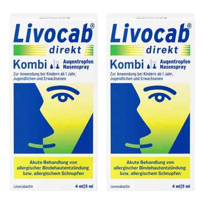 Livocab direkt Kombi bei Allergie - Augentropfen & Nasenspray, 4 2x1 Pck von Kenvue Germany GmbH (OTC) PZN 08104681