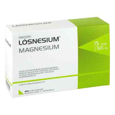 Lösnesium Brausegranulat Beutel 20 stk von MIBE GmbH Arzneimittel PZN 04373904