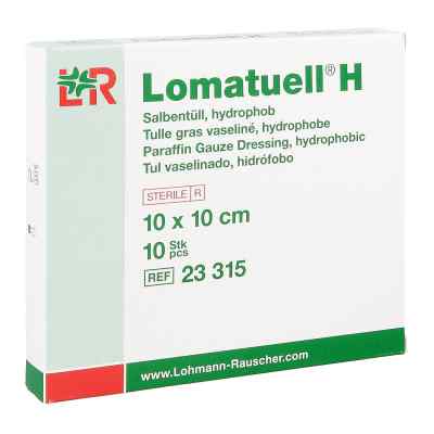 Lomatuell H Salbentüll 10x10 cm steril 10 stk von + Prisoma GmbH PZN 15660216