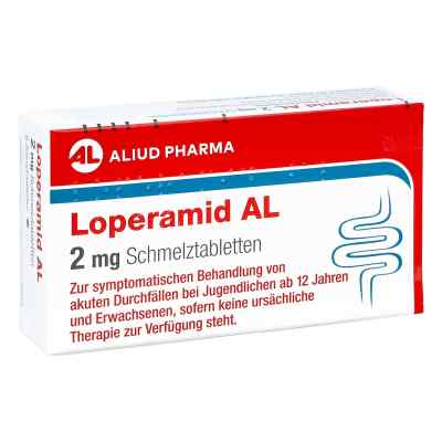Loperamid AL 2 Mg Schmelztabletten 6 stk von ALIUD Pharma GmbH PZN 15610170