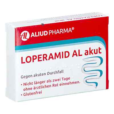 Loperamid AL akut bei akutem Durchfall 10 stk von ALIUD Pharma GmbH PZN 08910316