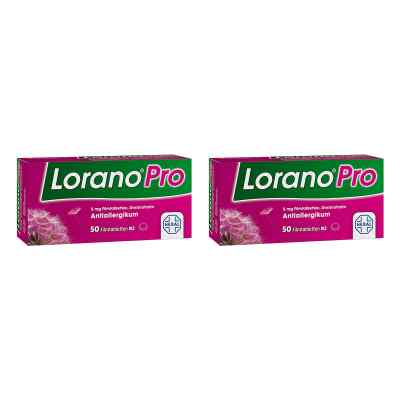 Lorano Pro 5 mg - Allergietabletten 2x50 stk von Hexal AG PZN 08105766