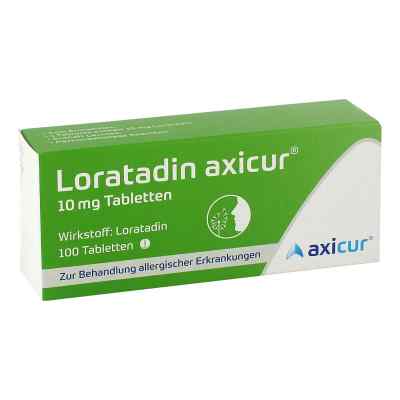 Loratadin axicur 10 mg Tabletten 100 stk von  PZN 14293796