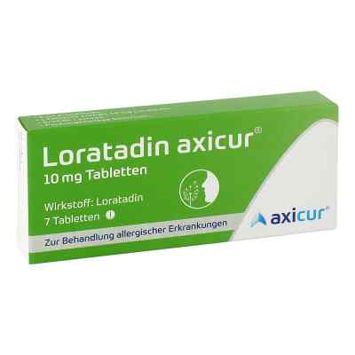 Loratadin axicur 10 mg Tabletten 7 stk von  PZN 14293750