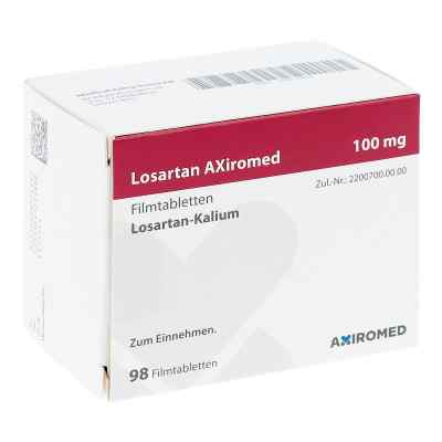 Losartan Axiromed 100 mg Filmtabletten 98 stk von Medical Valley Invest AB PZN 13817464