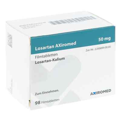 Losartan Axiromed 50 mg Filmtabletten 98 stk von Medical Valley Invest AB PZN 13817429