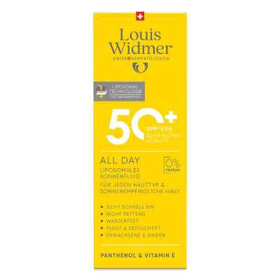 Louis Widmer All Day 50+ unparfümiert 100 ml von LOUIS WIDMER GmbH PZN 19396130