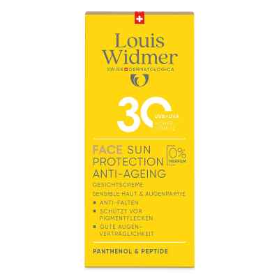 Louis Widmer Face Sun Protection Anti-Ageing 30 unparfümiert 50 ml von LOUIS WIDMER GmbH PZN 18441928