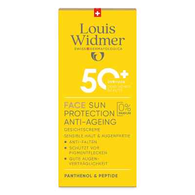 Louis Widmer Face Sun Protection Anti-Ageing 50 unparfümiert 50 ml von LOUIS WIDMER GmbH PZN 18441940