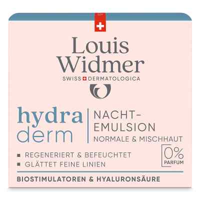 Louis Widmer hydraderm Nachtemulsion unparfümiert 50 ml von LOUIS WIDMER GmbH PZN 18442371