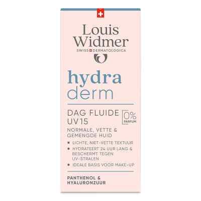 Louis Widmer hydraderm Tagesfluid UV 15 unparfümiert 50 ml von LOUIS WIDMER GmbH PZN 19345078