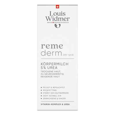 Louis Widmer remederm Körpermilch 5% Urea 200 ml von LOUIS WIDMER GmbH PZN 19400038