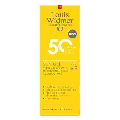Louis Widmer Sun Gel 50 unparfümiert