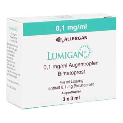 LUMIGAN 0,1mg/ml 3X3 ml von AbbVie Deutschland GmbH & Co. KG PZN 05900530
