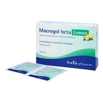 Macrogol Beta Lemon Plv.z.her.e.lsg.z.einnehmen 10 stk von betapharm Arzneimittel GmbH PZN 17164734