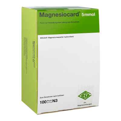 Magnesiocard 5 mmol Pulver 100 stk von Verla-Pharm Arzneimittel GmbH &  PZN 01667870