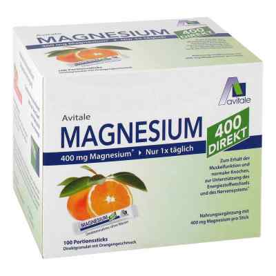 Magnesium 400 direkt Orange Portionssticks 100X2.1 g von Avitale GmbH PZN 15529918