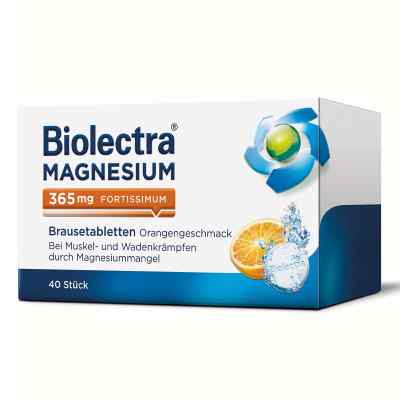 Magnesium Biolectra fortissimum Orange Brausetabletten 40 stk von HERMES Arzneimittel GmbH PZN 02725285