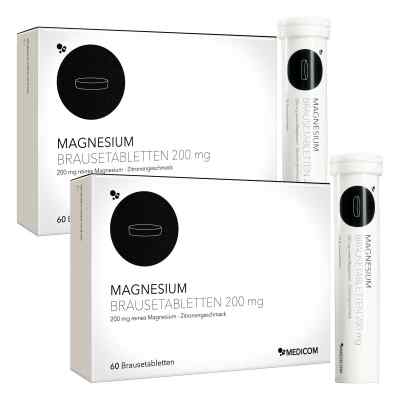 Magnesium Brausetabletten 200 mg 2X60 stk von MEDICOM Pharma GmbH PZN 16622028