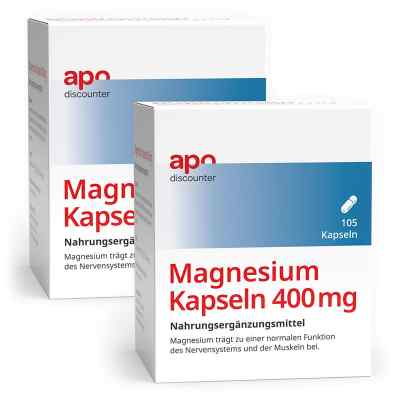 Magnesium Kapseln 400 mg von apodiscounter 2x105 stk von VIS-VITALIS GMBH PZN 08102066
