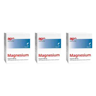 Magnesium Kapseln 400 mg von apodiscounter 3x105 stk von VIS-VITALIS GMBH PZN 08102067