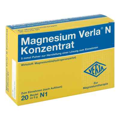 Magnesium Verla N Konzentrat 20 stk von Verla-Pharm Arzneimittel GmbH &  PZN 03395401