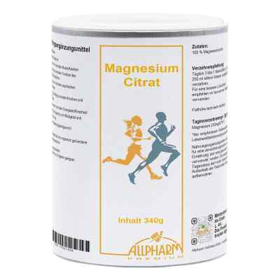Magnesiumcitrat Pulver Premium Allpharm 340 g von ALLPHARM Vertriebs GmbH PZN 19361404