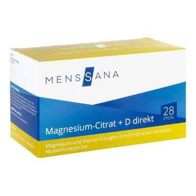 Magnesiumcitrat+d direkt Menssana Pulver 28 stk von C. Hedenkamp GmbH & Co. KG PZN 16613868