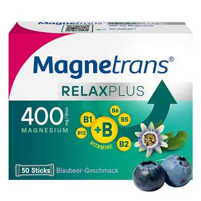 Magnetrans Relax+ 400 mg Granulat Sticks Blaubeere 20 stk von STADA Consumer Health Deutschland GmbH PZN 19203734