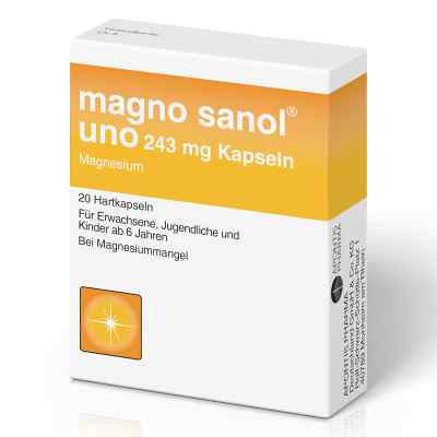 Magno Sanol uno 243 mg Magnesium Kapseln 20 stk von Zentiva Pharma GmbH PZN 16004052