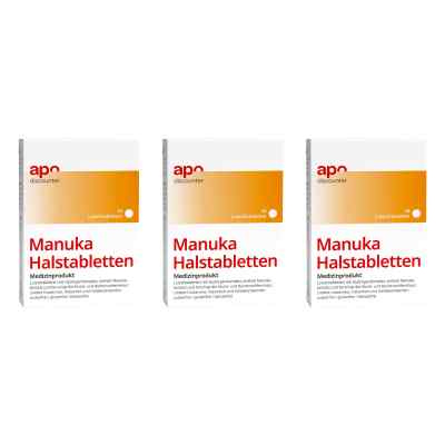 Manuka Halstabletten zuckerfrei zum Lutschen von apodiscounter 3x24 stk von Nutrin GmbH PZN 08102525